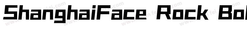 ShanghaiFace Rock BoldGBXCS Bold字体转换